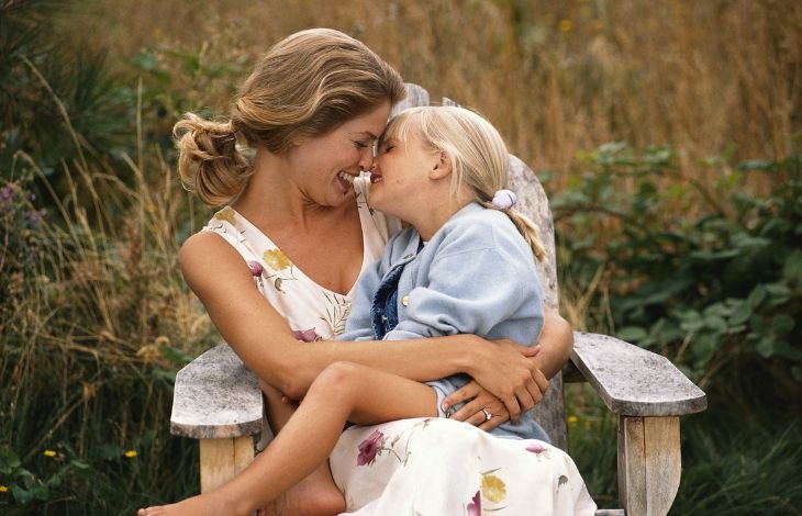 Happy mother with child